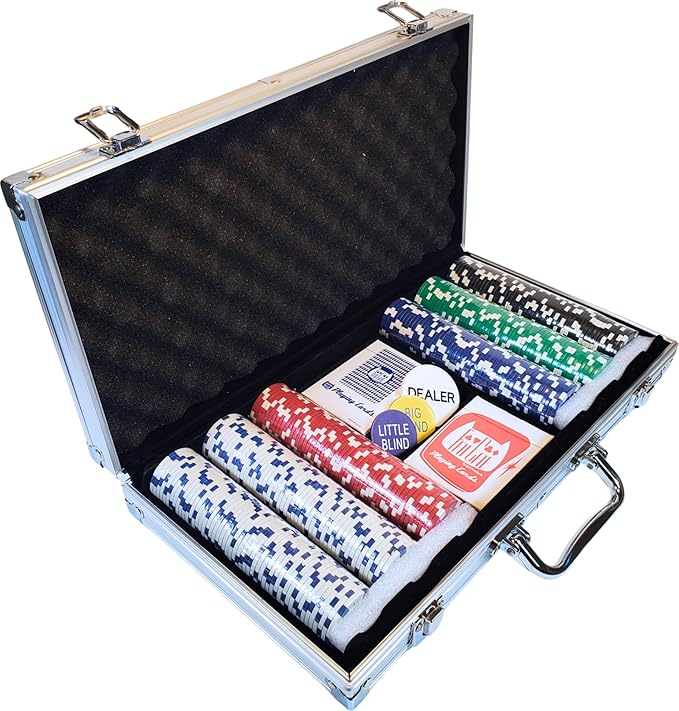 Fat Cat 11.5g Texas Hold'em Poker Set — 500 Chips